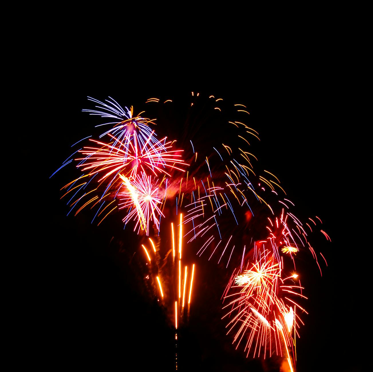vibrant fireworks display lighting up malta night sky
